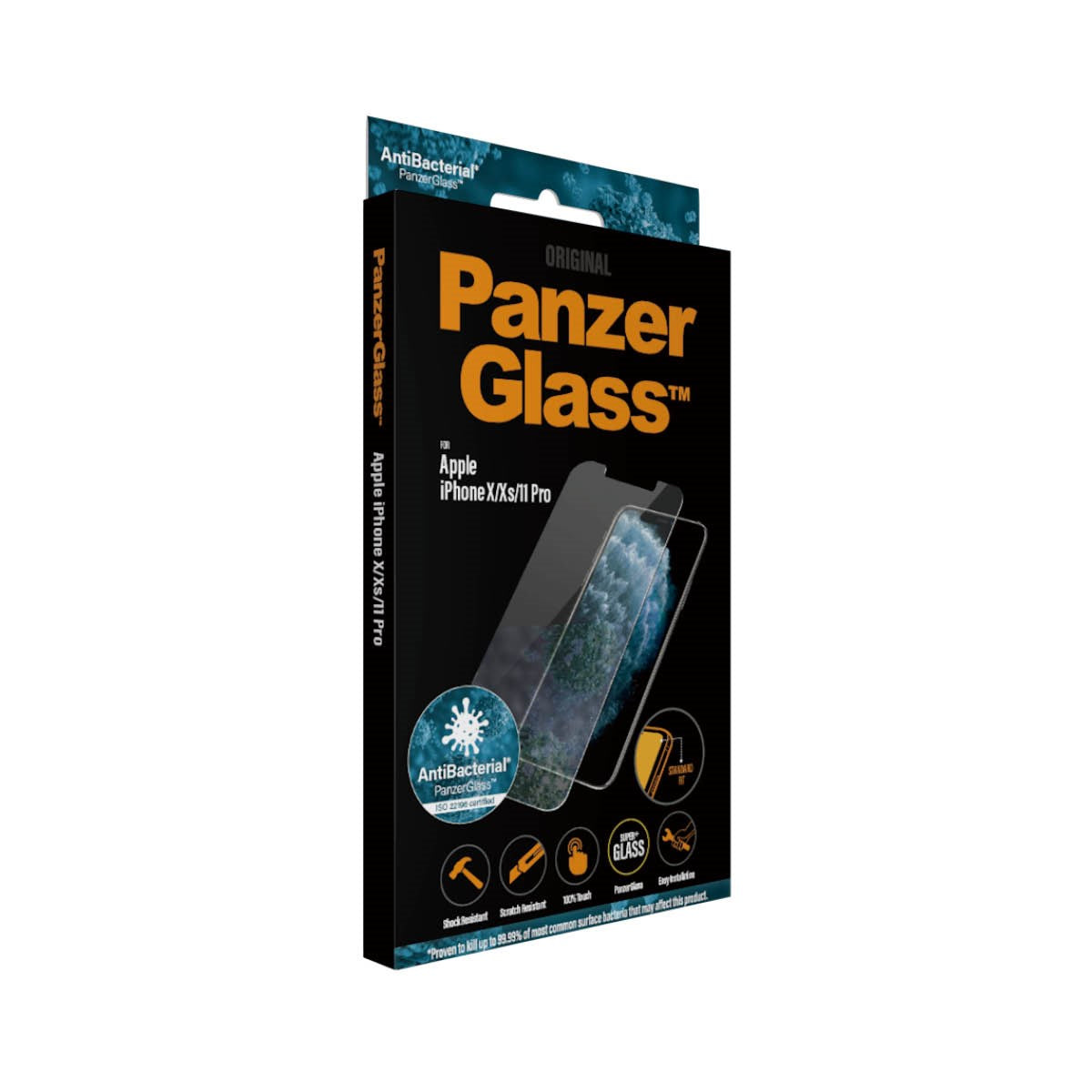PanzerGlass® Displayschutzglas iPhone 11 Pro | Xs | X | Standard Fit